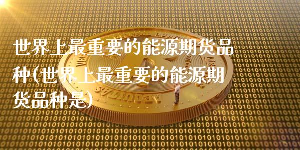 世界上最重要的能源期货品种(世界上最重要的能源期货品种是)_https://www.zztgc.com_原油期货_第1张