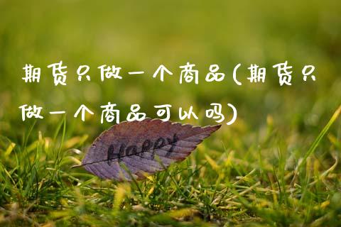 期货只做一个商品(期货只做一个商品可以吗)_https://www.zztgc.com_期货入门_第1张