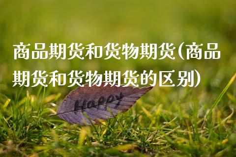 商品期货和货物期货(商品期货和货物期货的区别)_https://www.zztgc.com_黄金期货_第1张