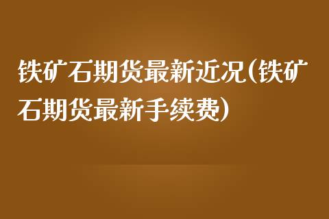 铁矿石期货最新近况(铁矿石期货最新手续费)_https://www.zztgc.com_期货开户_第1张