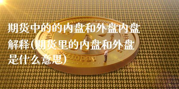 期货中的的内盘和外盘内盘解释(期货里的内盘和外盘是什么意思)_https://www.zztgc.com_期货入门_第1张