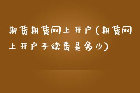 期货期货网上开户(期货网上开户手续费是多少)_https://www.zztgc.com_期货入门_第1张
