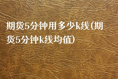 期货5分钟用多少k线(期货5分钟k线均值)_https://www.zztgc.com_期货行情_第1张
