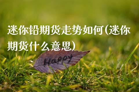迷你铅期货走势如何(迷你期货什么意思)_https://www.zztgc.com_原油期货_第1张