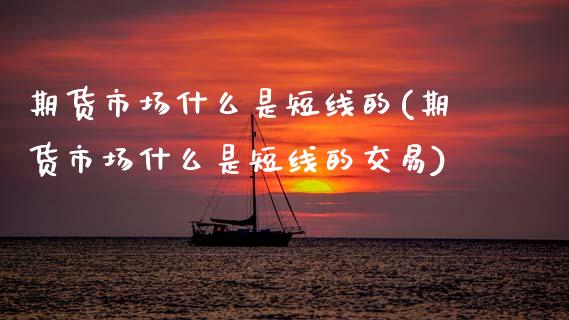 期货市场什么是短线的(期货市场什么是短线的交易)_https://www.zztgc.com_黄金期货_第1张