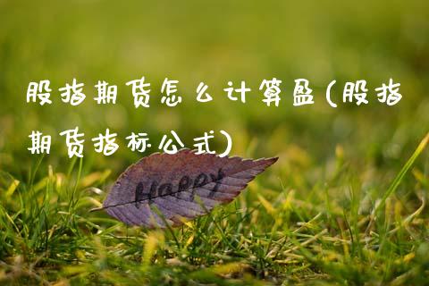 股指期货怎么计算盈(股指期货指标公式)_https://www.zztgc.com_原油期货_第1张
