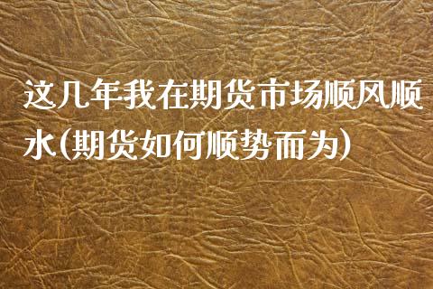 这几年我在期货市场顺风顺水(期货如何顺势而为)_https://www.zztgc.com_期货开户_第1张
