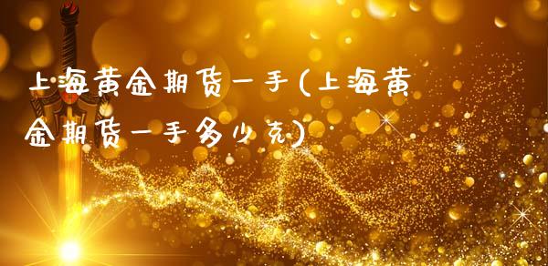 上海黄金期货一手(上海黄金期货一手多少克)_https://www.zztgc.com_期货行情_第1张