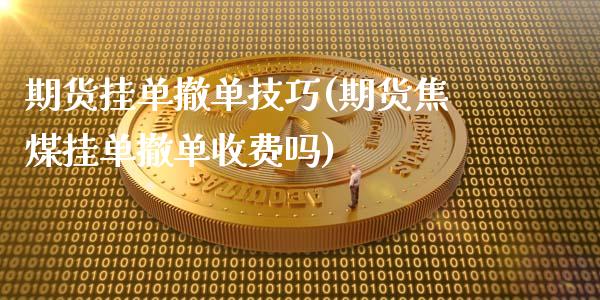 期货挂单撤单技巧(期货焦煤挂单撤单收费吗)_https://www.zztgc.com_期货行情_第1张