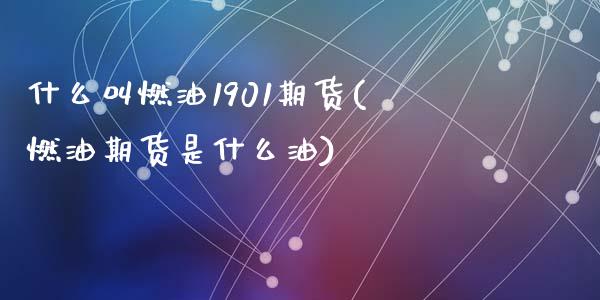 什么叫燃油1901期货(燃油期货是什么油)_https://www.zztgc.com_期货入门_第1张