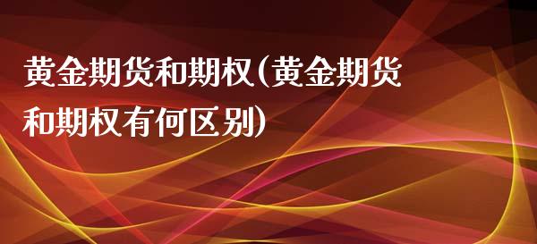 黄金期货和期权(黄金期货和期权有何区别)_https://www.zztgc.com_黄金期货_第1张