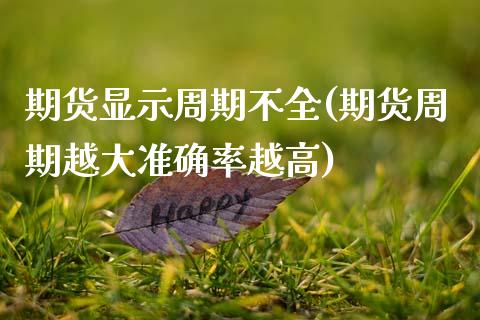 期货显示周期不全(期货周期越大准确率越高)_https://www.zztgc.com_期货入门_第1张