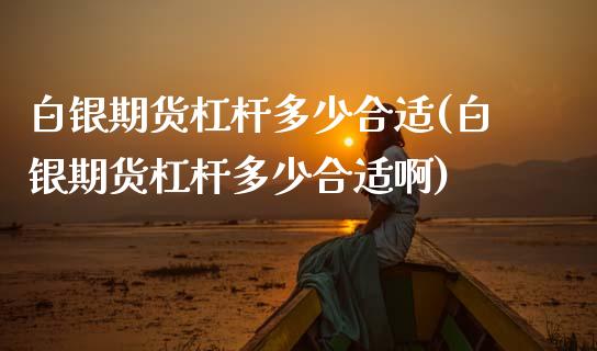白银期货杠杆多少合适(白银期货杠杆多少合适啊)_黄金期货_第1张_珍投期货网 白银期货杠杆多少合适(白银期货杠杆多少合适啊)_https://www.zztgc.com_黄金期货_第1张