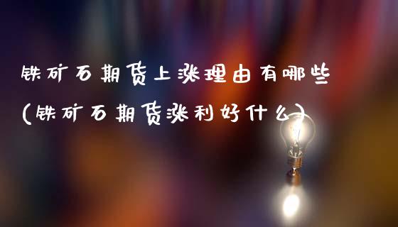 铁矿石期货上涨理由有哪些(铁矿石期货涨利好什么)_https://www.zztgc.com_期货行情_第1张