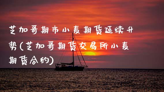 芝加哥期市小麦期货延续升势(芝加哥期货交易所小麦期货合约)_https://www.zztgc.com_黄金期货_第1张