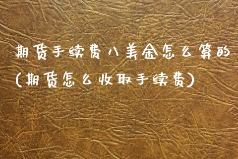 期货手续费八美金怎么算的(期货怎么收取手续费)_https://www.zztgc.com_期货开户_第1张