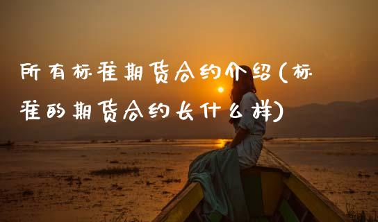 所有标准期货合约介绍(标准的期货合约长什么样)_https://www.zztgc.com_期货开户_第1张