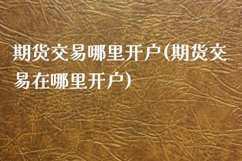 期货交易哪里开户(期货交易在哪里开户)_https://www.zztgc.com_期货行情_第1张