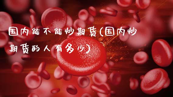 国内能不能炒期货(国内炒期货的人有多少)_https://www.zztgc.com_期货入门_第1张
