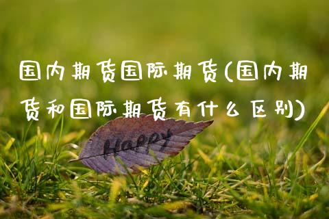 国内期货国际期货(国内期货和国际期货有什么区别)_https://www.zztgc.com_期货直播_第1张