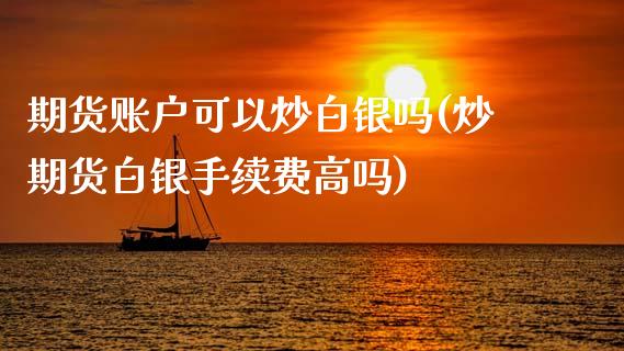 期货账户可以炒白银吗(炒期货白银手续费高吗)_https://www.zztgc.com_期货直播_第1张