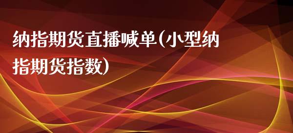 纳指期货直播喊单(小型纳指期货指数)_https://www.zztgc.com_黄金期货_第1张