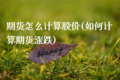 期货怎么计算股价(如何计算期货涨跌)_https://www.zztgc.com_期货直播_第1张