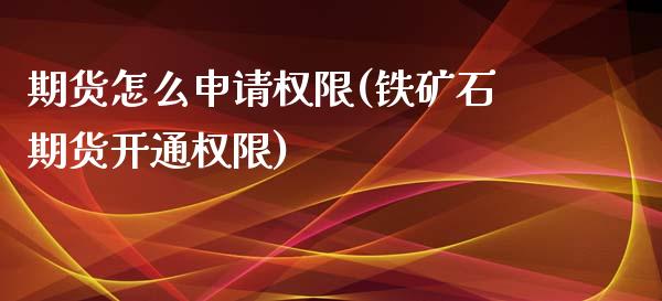 期货怎么申请权限(铁矿石期货开通权限)_https://www.zztgc.com_期货开户_第1张
