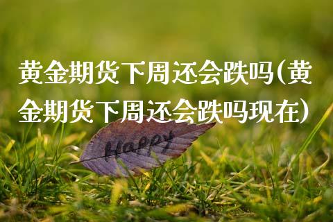 黄金期货下周还会跌吗(黄金期货下周还会跌吗现在)_https://www.zztgc.com_期货直播_第1张