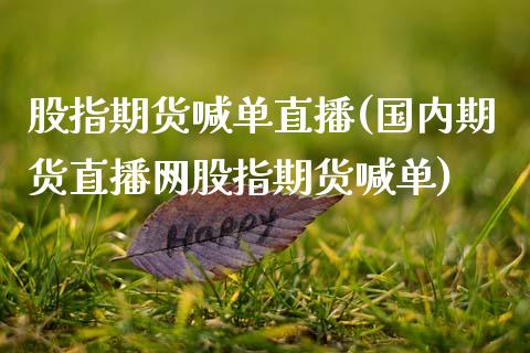 股指期货喊单直播(国内期货直播网股指期货喊单)_https://www.zztgc.com_期货入门_第1张