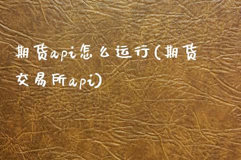期货api怎么运行(期货交易所api)_https://www.zztgc.com_期货行情_第1张
