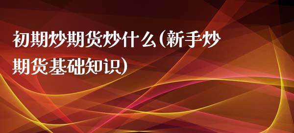 初期炒期货炒什么(新手炒期货基础知识)_https://www.zztgc.com_期货行情_第1张
