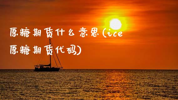 原糖期货什么意思(ice原糖期货代码)_https://www.zztgc.com_期货入门_第1张