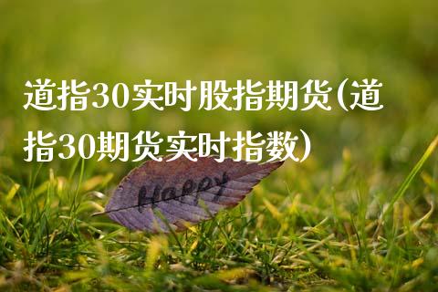 道指30实时股指期货(道指30期货实时指数)_https://www.zztgc.com_原油期货_第1张