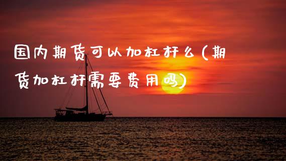 国内期货可以加杠杆么(期货加杠杆需要费用吗)_https://www.zztgc.com_黄金期货_第1张
