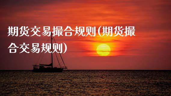 期货交易撮合规则(期货撮合交易规则)_https://www.zztgc.com_黄金期货_第1张