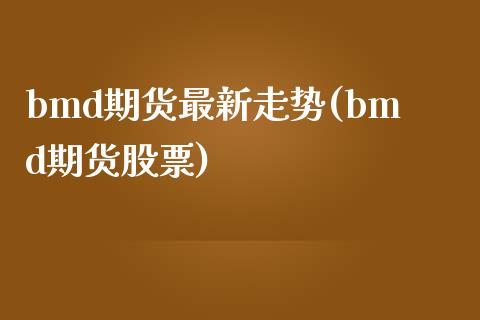 bmd期货最新走势(bmd期货股票)_https://www.zztgc.com_黄金期货_第1张
