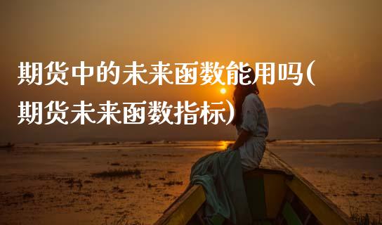 期货中的未来函数能用吗(期货未来函数指标)_https://www.zztgc.com_期货入门_第1张