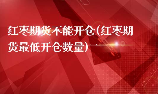 红枣期货不能开仓(红枣期货最低开仓数量)_https://www.zztgc.com_期货入门_第1张