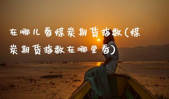 在哪儿看煤炭期货指数(煤炭期货指数在哪里看)_https://www.zztgc.com_黄金期货_第1张