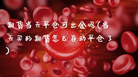 期货当天平仓可出金吗(当天买的期货怎么自动平仓了)_https://www.zztgc.com_期货直播_第1张