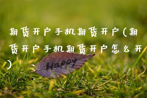 期货开户手机期货开户(期货开户手机期货开户怎么开)_https://www.zztgc.com_期货行情_第1张