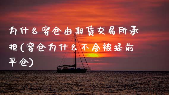 为什么穿仓由期货交易所承担(穿仓为什么不会被提前平仓)_https://www.zztgc.com_原油期货_第1张