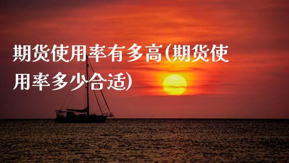 期货使用率有多高(期货使用率多少合适)_https://www.zztgc.com_期货入门_第1张