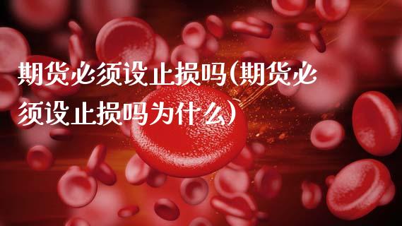 期货必须设止损吗(期货必须设止损吗为什么)_https://www.zztgc.com_黄金期货_第1张