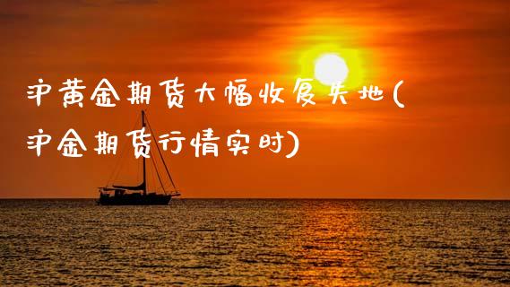 沪黄金期货大幅收复失地(沪金期货行情实时)_https://www.zztgc.com_期货入门_第1张