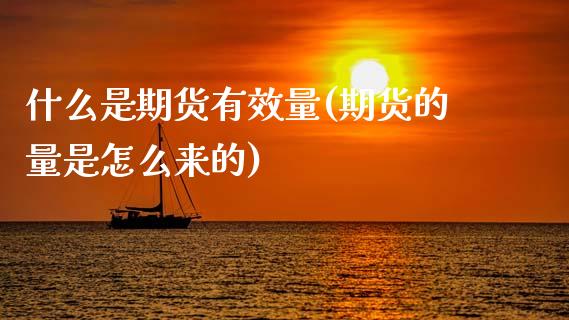 什么是期货有效量(期货的量是怎么来的)_https://www.zztgc.com_期货行情_第1张