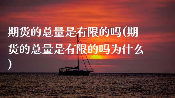期货的总量是有限的吗(期货的总量是有限的吗为什么)_https://www.zztgc.com_期货入门_第1张