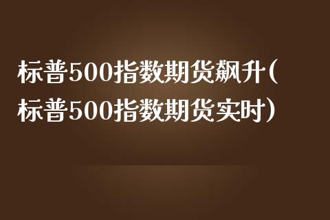 标普500指数期货飙升(标普500指数期货实时)_https://www.zztgc.com_期货入门_第1张
