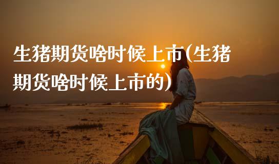 生猪期货啥时候上市(生猪期货啥时候上市的)_https://www.zztgc.com_期货直播_第1张